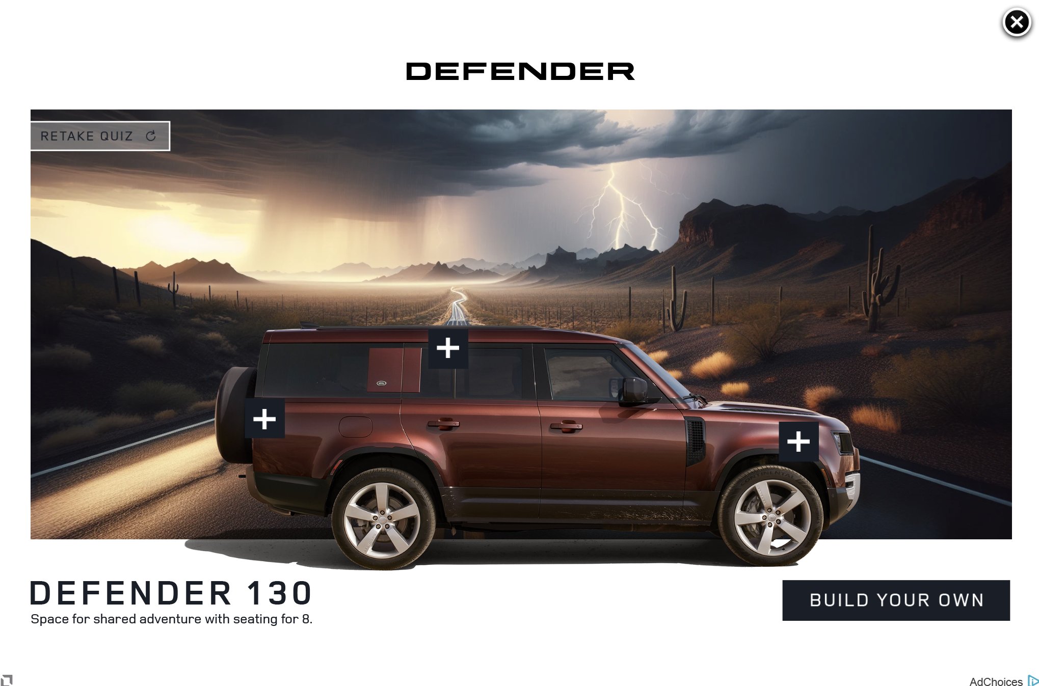 Land Rover Gen AI Environment Generator Ad