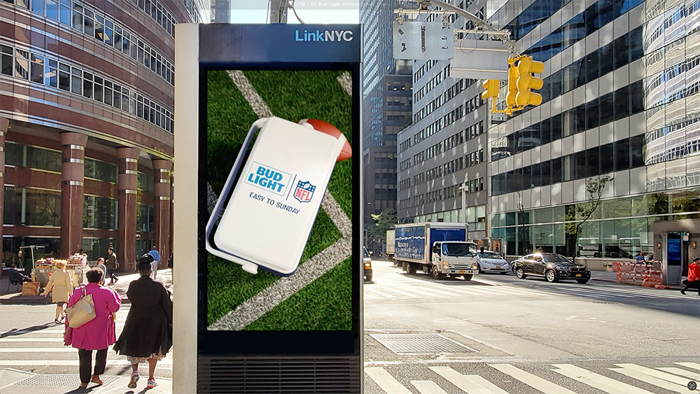 Bud Light 3D DOOH